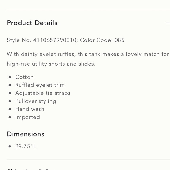 Anthropologie Josephine Tank - Picture 6 of 6